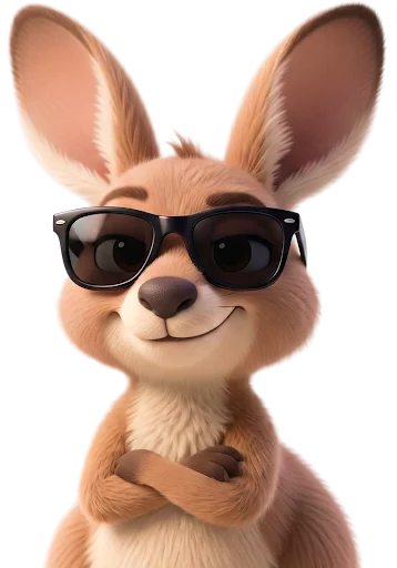 Hero Kangaroo Mascot