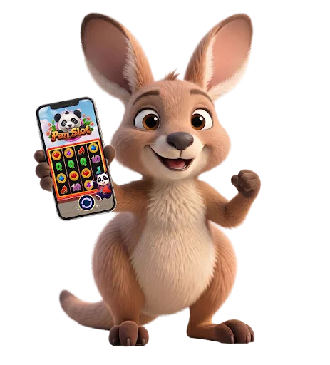 Mascot with phone